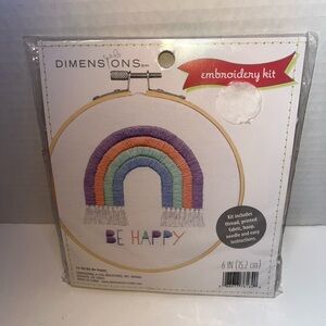 Dimensions Embroidery Kit Be Happy